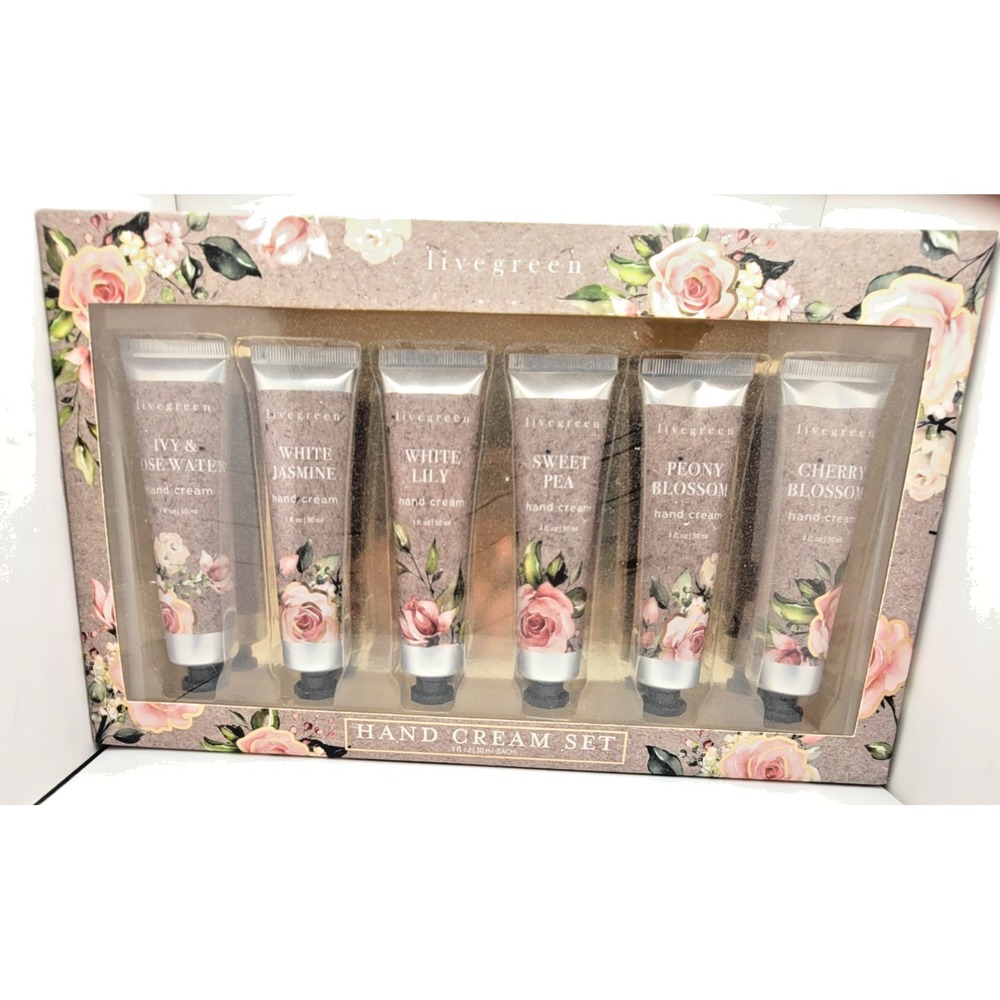 Livegreen 6 piece hand cream set unopened sealed giftbox